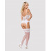 Obsessive 810-COR-2 corset & thong white L/XL , ,