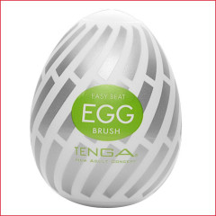 Мастурбатор-яйце Tenga Egg Brush з рельєфом у вигляді великої щетини