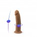 Фаллоимитатор SilexD Robby Caramel (MODEL 2 size 6in), двухслойный, силикон + Silexpan, диаметр 3,5см , Фаллоимитаторы
