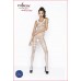 Бодістокінг Passion BS045 white, комбінезон, імітація панчох і боді , Комбінезони,