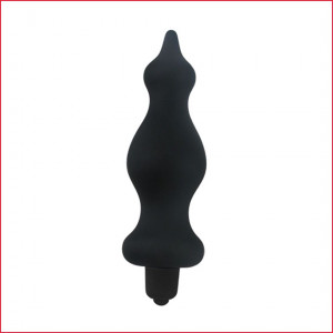 Анальная пробка с вибрацией Adrien Lastic Bullet Amuse Black, макс. диаметр 3,9 см