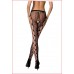 Эротические колготки-бодистокинг Passion S008 black, ажурные колготки с вырезом и лампасами-сеткой , Колготки, чулки, носки