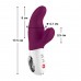Вібратор-кролик Fun Factory MISS BI grape/white, 2 незалежні мотори, діаметр 4,2 см , ,