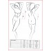 Корсет з пажами XENA CORSET white S/M - Passion, трусики, квітковий узор, напівпрозорий , Корсети, Passion (Польща)