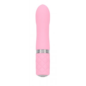Роскошный вибратор PILLOW TALK - Flirty Pink с кристаллом Сваровски, гибкая головка