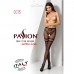 Эротические колготки-бодистокинг Passion S015 black, имитация чулок в сеточку и трусиков с доступом , Колготки, панчохи, шкарпетки,