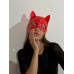 Лакована маска "Кішка" D&A червона , ,