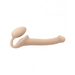 Безремневой страпон Strap-On-Me Flesh S, полностью регулируемый, диаметр 2,7см