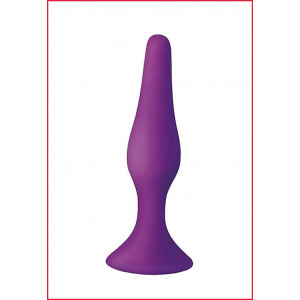 Анальная пробка с присоской MAI Attraction Toys №34 Purple, длина 12,5см, диаметр 3,2см