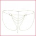 Ланцюжок-трусики Bijoux Indiscrets Magnifique Bikini Chain – Gold, прикраса для тіла , Прикраси,