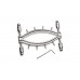 Затискач для статевих губ Master Series Spread'Em Poker Vagina Clamp with Adjustable Pressure Screws , , Master Series (США)