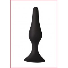 Анальна пробка з присоскою MAI Attraction Toys №35 Black, довжина 15,5 см, діаметр 3,8см