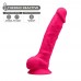 Фалоімітатор SilexD Tomas Pink (MODEL 1 size 9in), двошаровий, силікон + Silexpan, діаметр 4,9см , Фалоімітатори,