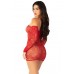 Сукня Leg Avenue Seamless Off The Shoulder Mini Dress One Size, Red , ,