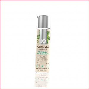Массажное масло System JO - Naturals Massage Oil - Peppermint & Eucalyptus с натуральными эфирными маслами