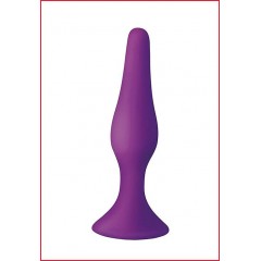 Анальна пробка з присоскою MAI Attraction Toys №35 Purple, довжина 15,5 см, діаметр 3,8см