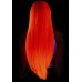 Leg Avenue Long straight center part wig neon pink , ,