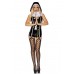 Leg Avenue Vinyl Sinful Sister M Black ,