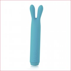Вібратор з вушками Je Joue - Rabbit Bullet Vibrator Teal, глибока вібрація