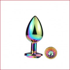 Металева анальна пробка MAI Attraction Toys №74 Rainbow