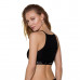 Спортивный топ с прозрачной вставкой Passion PS006 TOP black, size L , Секси белье