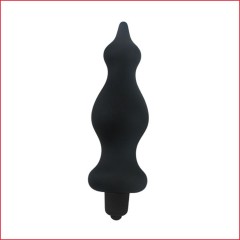 Анальна пробка з вібрацією Adrien Lastic Bullet Amuse Black, макс. діаметр 3,9 см