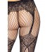 Leg Avenue Fishnet tights with backseam Black O/S , ,