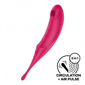 Вакуумний стимулятор Satisfyer Twirling Pro Red