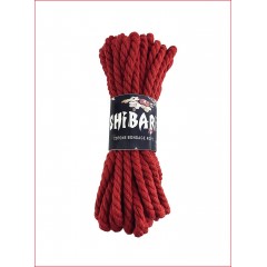 Бавовняна мотузка для шібарі Feral Feelings Shibari Rope, 8 м червона