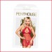 Комплект рубашки в стиле 60-х и трусики с доступом Penthouse - Libido Boost Red L/XL , Комплекты белья