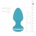 Анальна вібропробка Cala Azul - Blanca Vibrating anal plug , ,