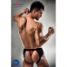 Мужские трусики с красным гульфиком Passion 007 THONG red S/M , Трусики