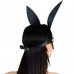 Шкіряна маска Зайчика Art of Sex - Bunny mask, колір Чорний ,