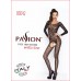 Бодістокінг Passion BS042 white, комбінезон, довгий рукав, закрите плече , Комбінезони, Passion (Польща)