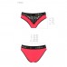 Трусики с широкой резинкой и кружевом Passion PS001 PANTIES red/black, size XL , Секси белье