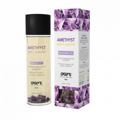 Масажна олія EXSENS Amethyst Sweet Almond (розслаблююча, з аметистом) 100мл, натуральна