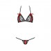 Комплект білизни MELISSA BIKINI black XXL/XXXL - Passion: ліф зі шнурівкою і трусики стрінги , Комплекти білизни,