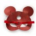 Шкіряна маска зайчика Art of Sex - Mouse Mask, колір Червоний ,