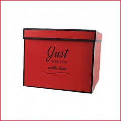 Подарочная коробка Just for you красная, L – 25х22х18 см