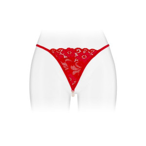 Трусики-стринги с жемчужной нитью Fashion Secret VENUSINA Red