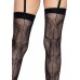 Leg Avenue butterfly backseam thigh highs Black O/S , ,