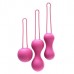 Набір вагінальних кульок Je Joue - Ami Fuchsia, діаметр 3,8-3,3-2,7см, вага 54-71-100гр , Анальні - вагінальні шарики,