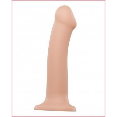Насадка для страпона Strap-On-Me Dual Density Dildo Flesh L, диаметр 3,7см, двухслойная, гибкая