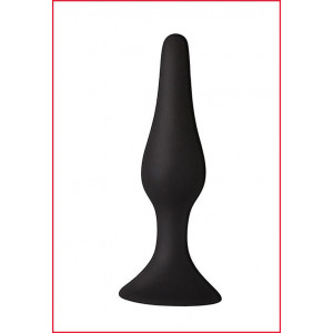 Анальная пробка с присоской MAI Attraction Toys №35 Black, длина 15,5 см, диаметр 3,8 см