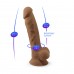 Фаллоимитатор SilexD Johnny Caramel (MODEL 1 size 7in), двухслойный, силикон + Silexpan, диаметр 3,8см , Фаллоимитаторы