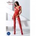 Бодистокинг Passion BS062 red, комбинезон, имитация чулок , Комбінезони,