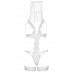 Leg Avenue G-string teddy, veil & garter White O/S , ,