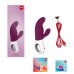 Вібратор-кролик Fun Factory MISS BI grape/white, 2 незалежні мотори, діаметр 4,2 см , ,