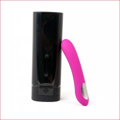 Інтерактивний набір мастурбатор + стимулятор точки G Kiiroo Onyx + and Pearl 2 Couple Set Purple