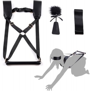 БДСМ-набір LOCKINK YEAHWOW Black Doggy Style Saddle set